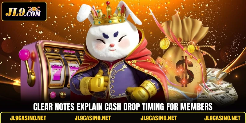 Clear notes explain Cash Drop timing for members