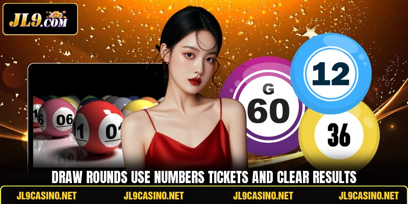 Draw rounds use numbers tickets and clear results