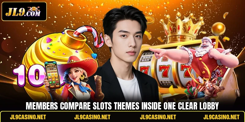 Members compare slots themes inside one clear lobby Members compare slots themes inside one clear lobby