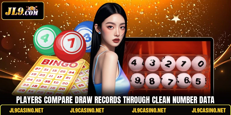 Players compare draw records through clean number data