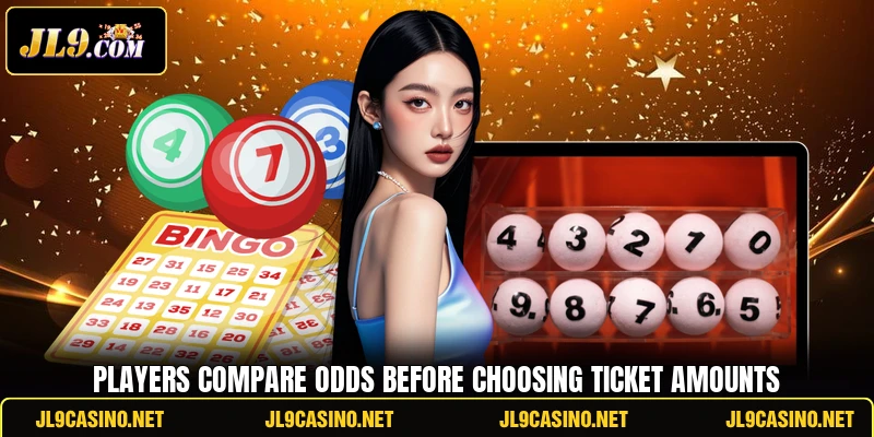 Players compare odds before choosing ticket amounts