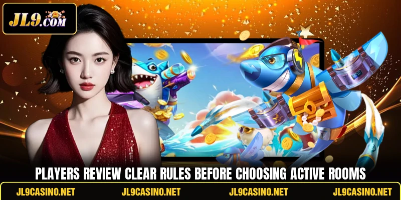 Players review clear rules before choosing active rooms
