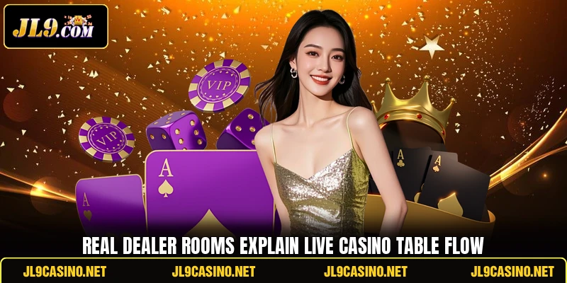 Real dealer rooms explain live casino table flow