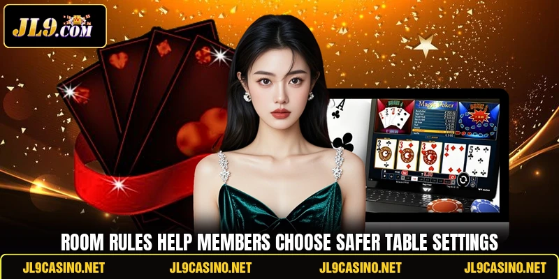 Room rules help members choose safer table settings
