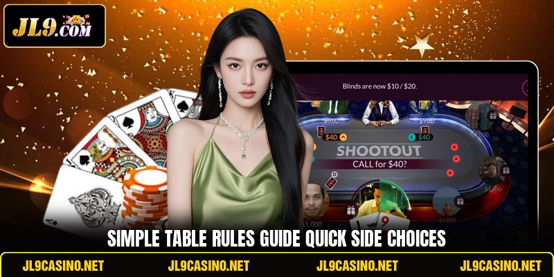 Simple table rules guide quick side choices