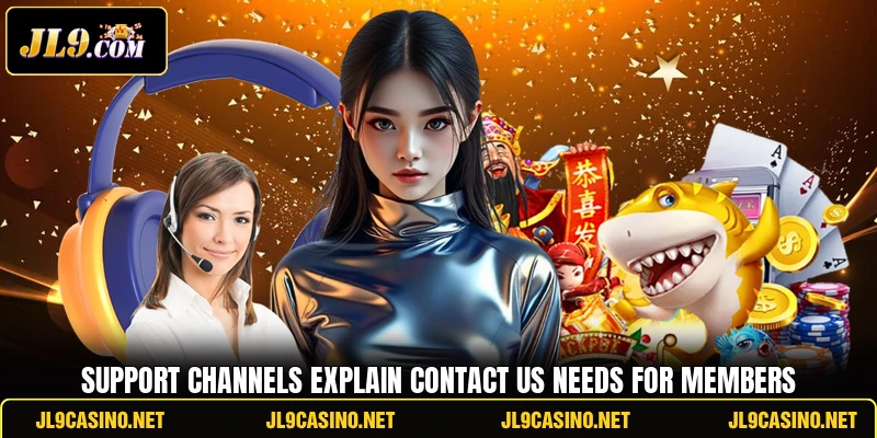 Support channels explain contact us needs for members